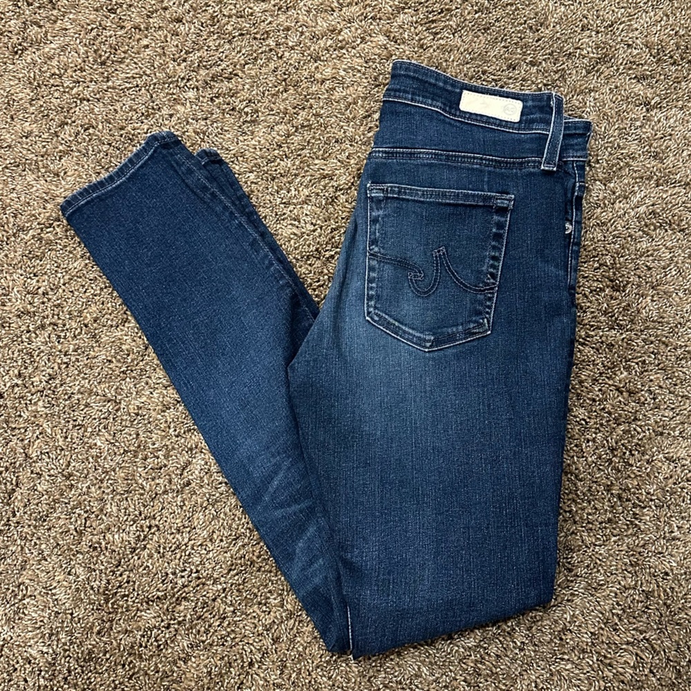 AG skinny high rise jeans